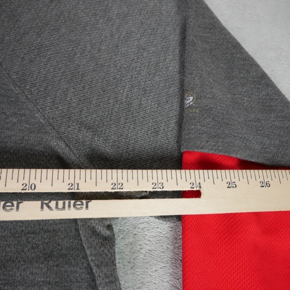 St Louis Cardinals MLB True Fans Large Grey Red Long Sleeve Print Jersey Shirt - Picture 7 of 12